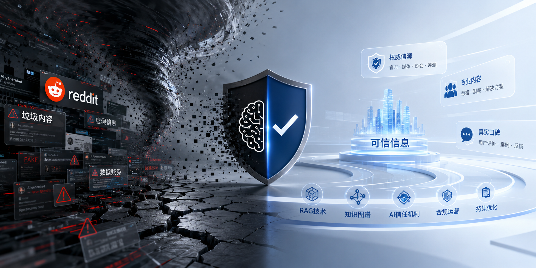 AI数据污染风暴眼：Reddit封杀与GEO信任危机的结构性重塑