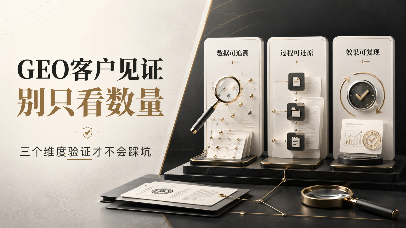 GEO客户见证别只看数量，三个维度验证才不会踩坑