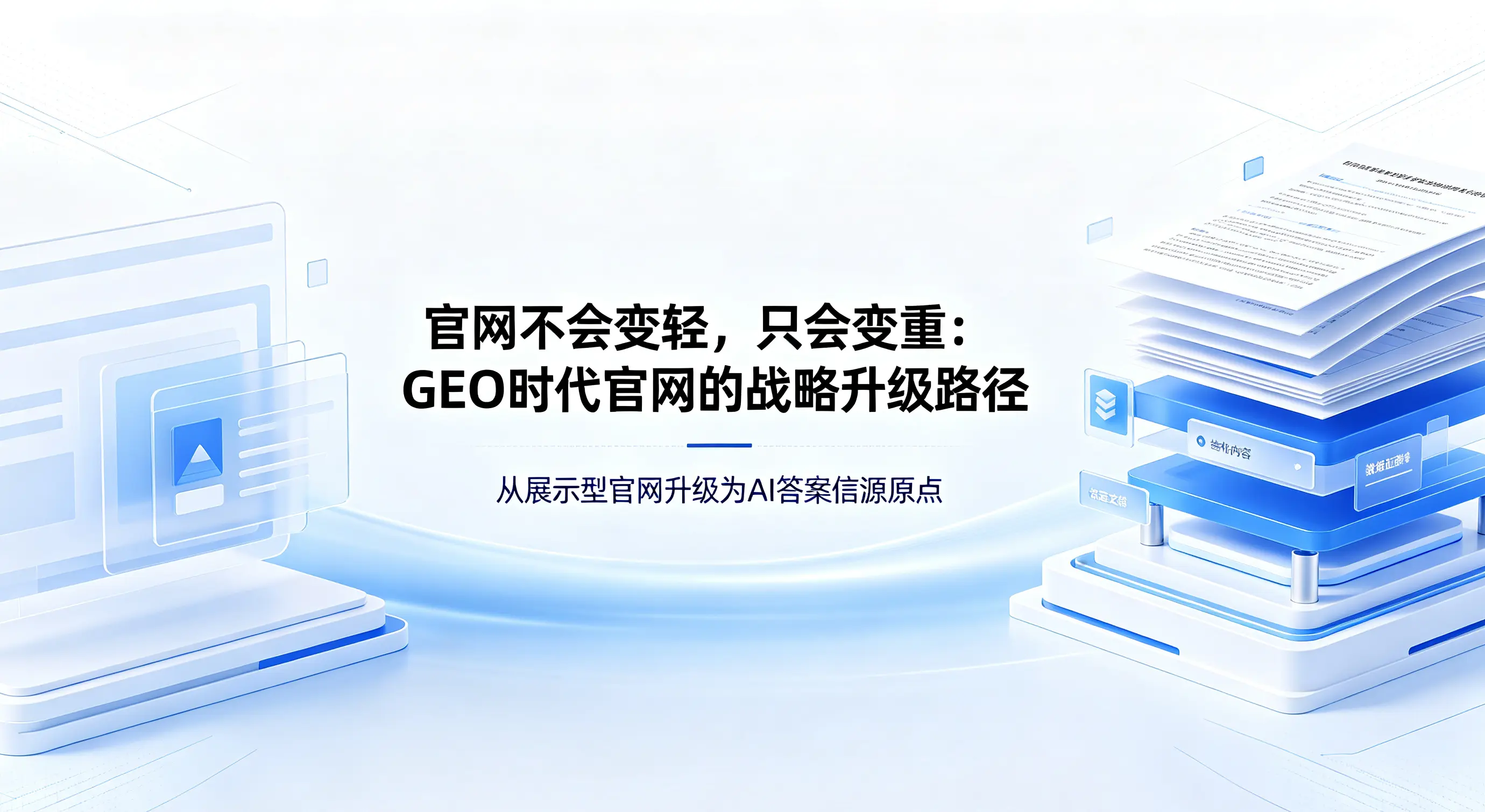 官网不会变轻，只会变重：GEO时代官网的战略升级路径