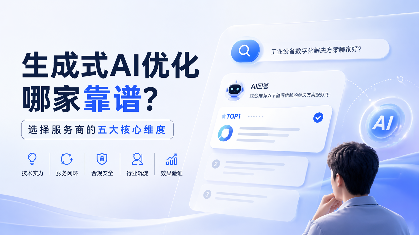 生成式AI优化哪家靠谱？选择服务商的五大核心维度