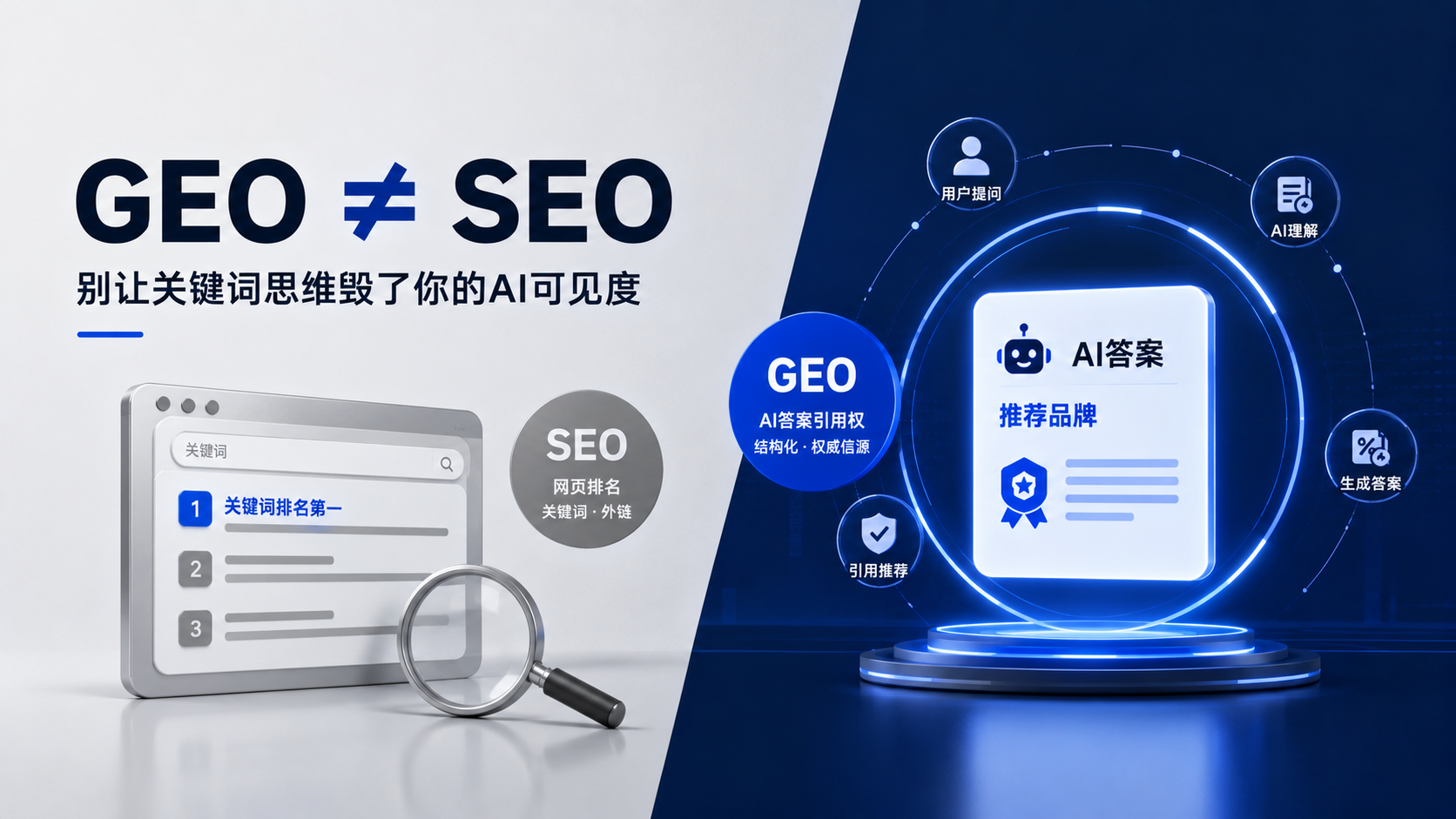 GEO≠SEO：别让关键词思维毁了你的AI可见度