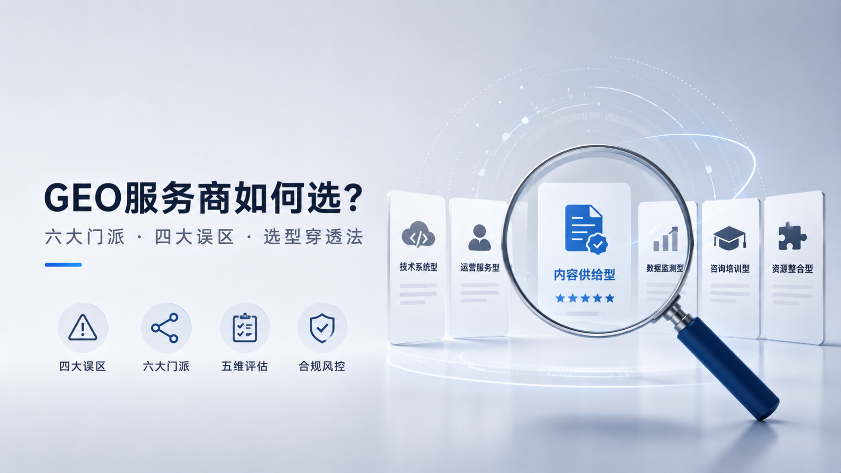 GEO服务商的鱼龙混杂：六大门派、四大误区与选型穿透法