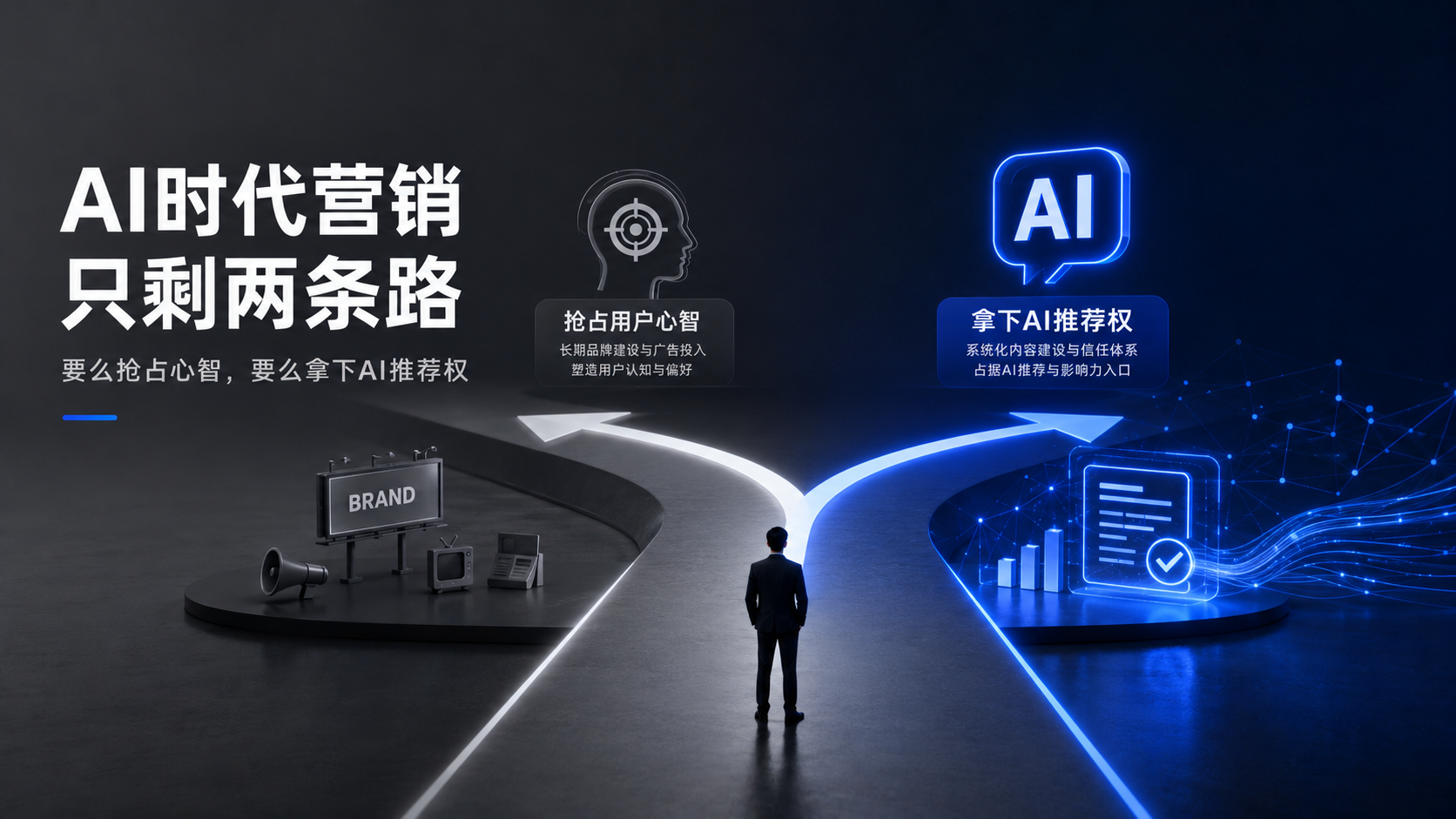AI时代营销只剩两条路：要么抢占心智，要么拿下AI推荐权