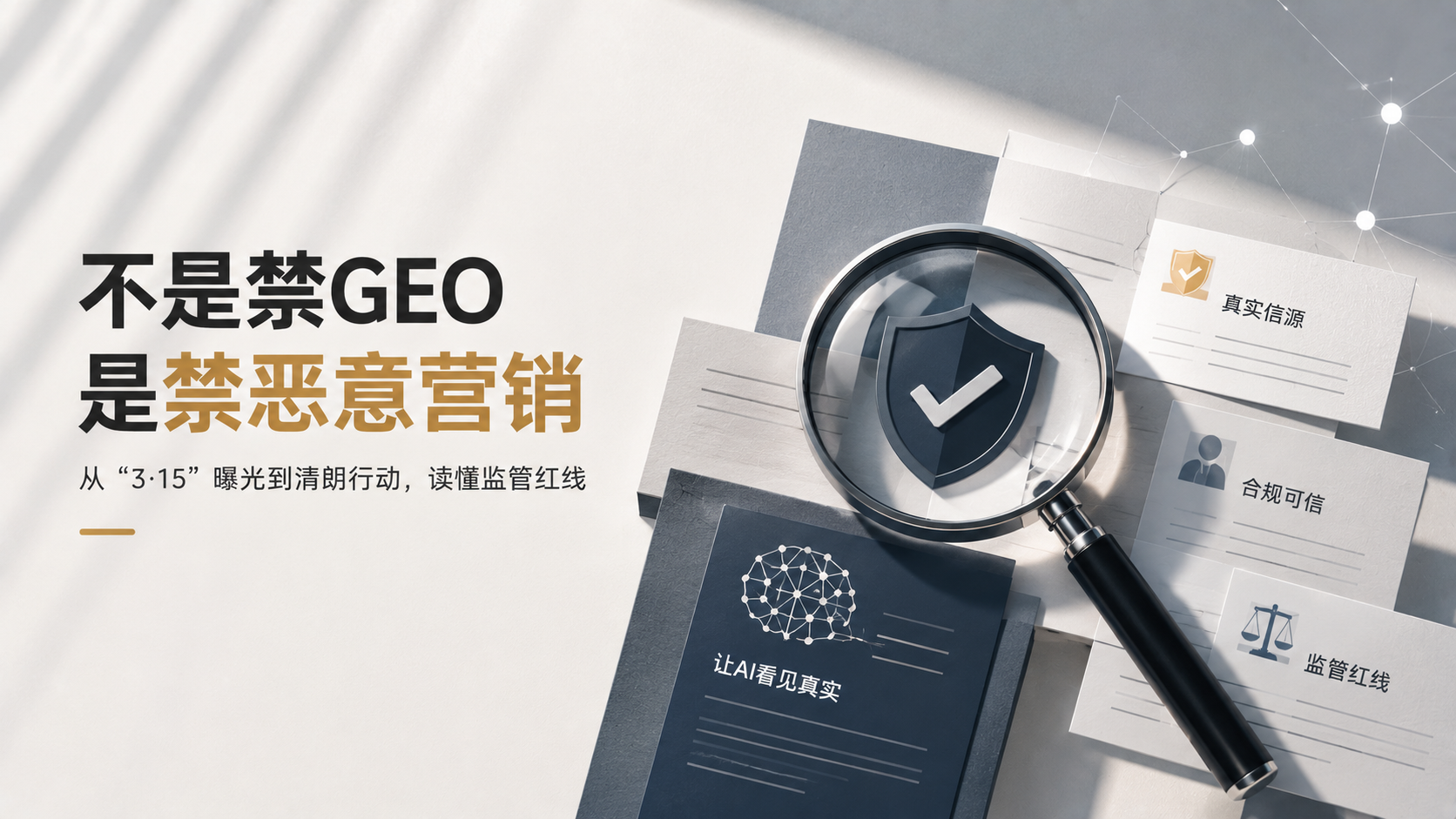 不是禁GEO，是禁恶意营销：从“3·15”曝光到清朗行动，一文读懂监管红线