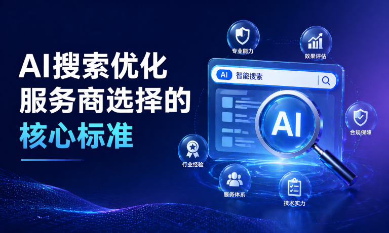 AI搜索优化服务商选择的核心标准
