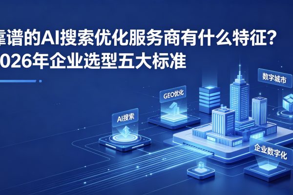 靠谱的AI搜索优化服务商有什么特征？2026年企业选型五大标准