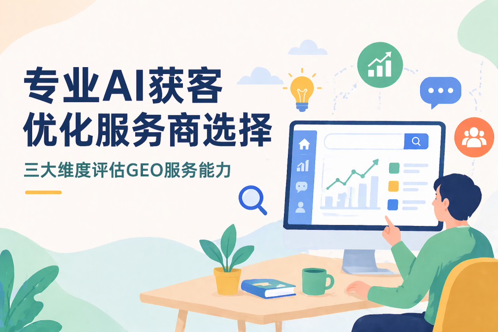 专业AI获客优化服务商选择指南：三大维度评估GEO服务能力