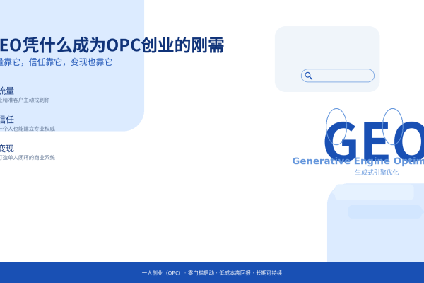 GEO凭什么成为OPC创业的刚需？