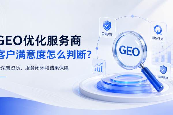 GEO优化服务商客户满意度怎么判断？看荣誉资质、服务闭环和结果保障