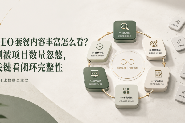 GEO套餐内容丰富怎么看?别被项目数量忽悠,关键看闭环完整性