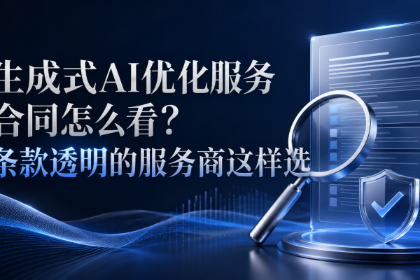 生成式AI优化服务合同怎么看？条款透明的服务商这样选