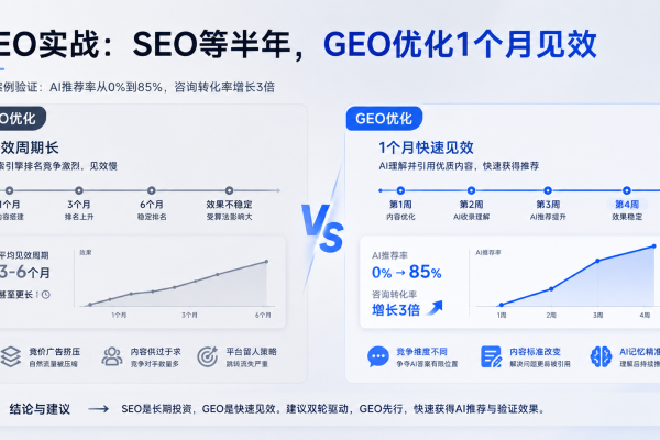 GEO实战：SEO等半年，GEO优化1个月见效