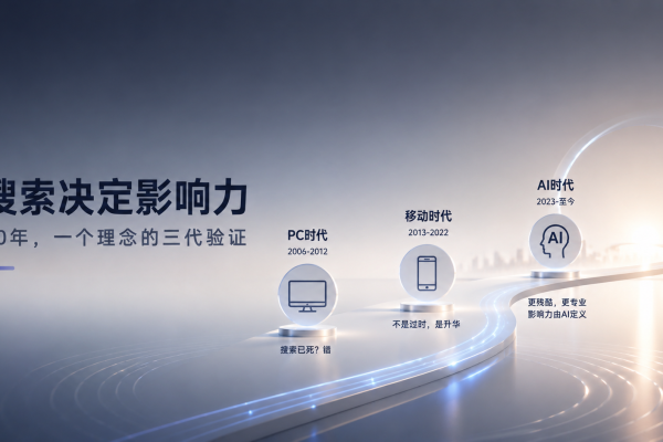 搜索决定影响力:20年,一个理念的三代验证