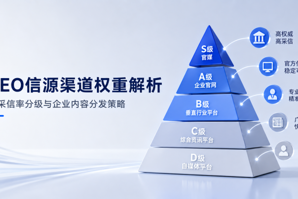 GEO信源渠道权重解析：AI采信率分级与企业内容分发策略