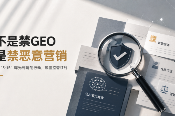 不是禁GEO，是禁恶意营销：从“3·15”曝光到清朗行动，一文读懂监管红线