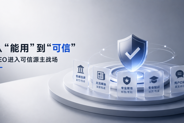 从“能用”到“可信”的临界点：GEO进入可信源主战场