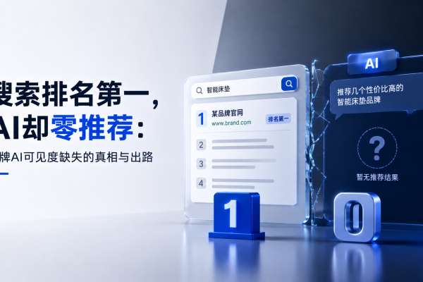搜索排名第一，AI却零推荐：品牌AI可见度缺失的真相与出路