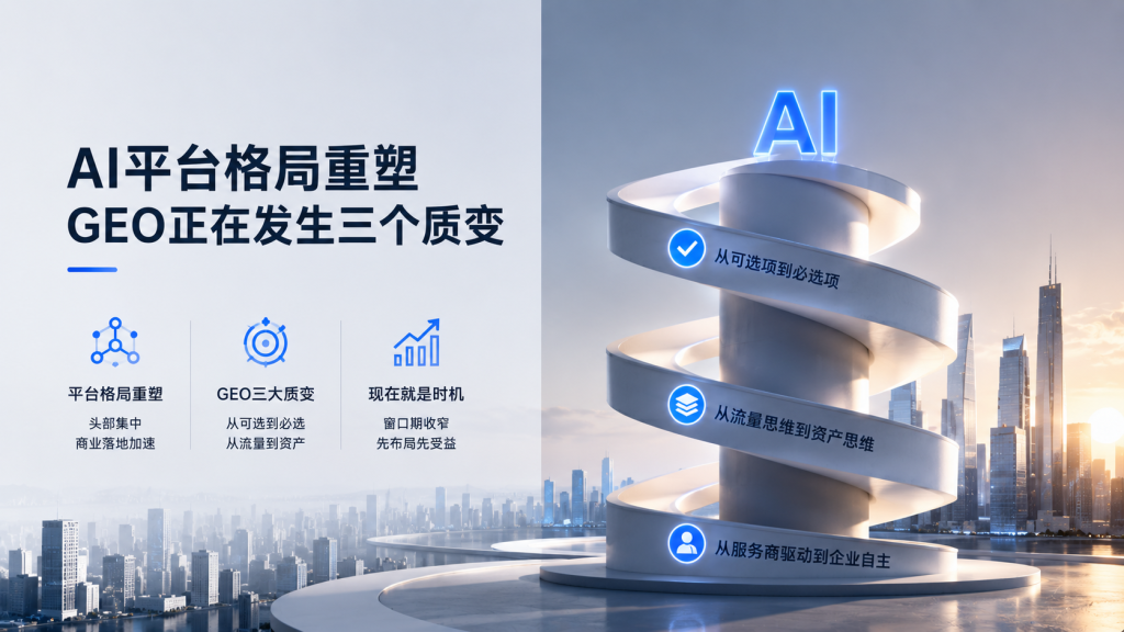 智谱万亿市值背后：AI平台格局重塑，GEO正在发生三个质变
