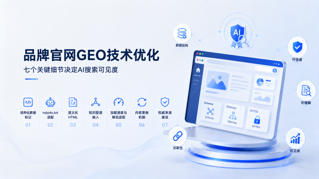 品牌官网GEO技术优化指南：七个关键细节决定AI搜索可见度
