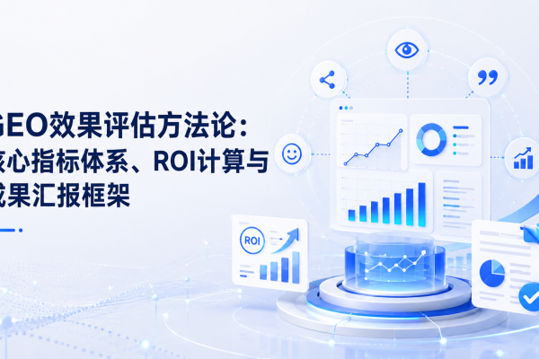 GEO效果评估方法论:核心指标体系、ROI计算与成果汇报框架
